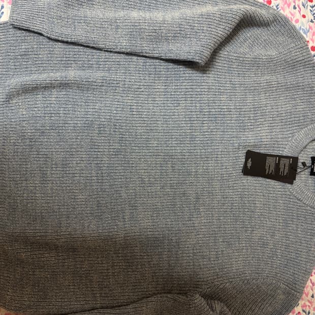 (새상품) 무신사 크루넥 니트 블루 2XL