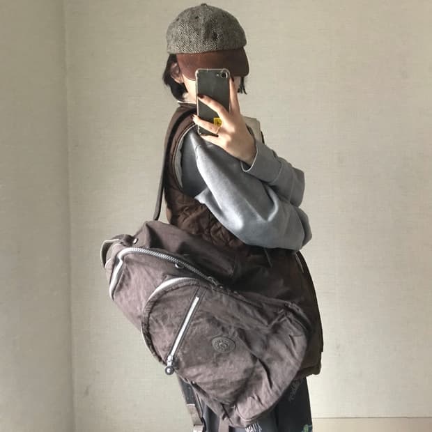 키플링 브라운 백팩