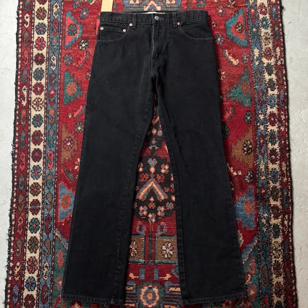 00's 빈티지 리바이스 517 블랙 플레어진