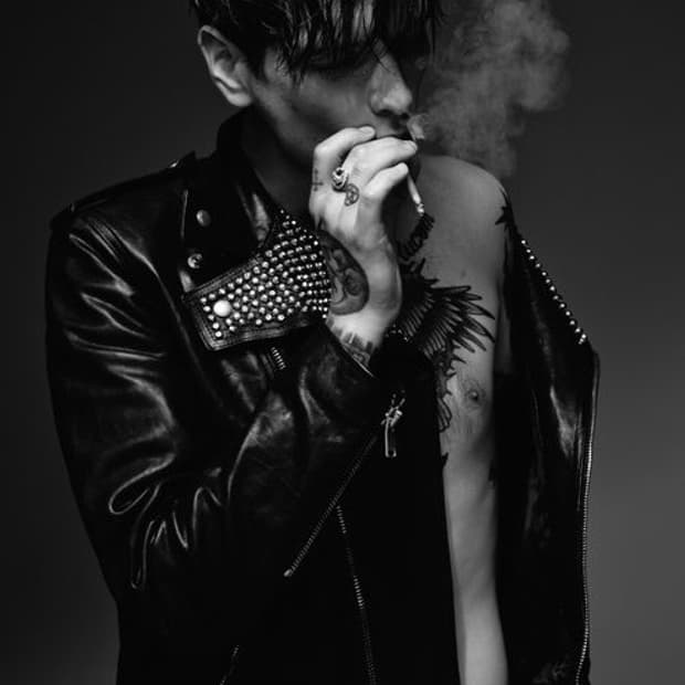 생로랑 14fw 스터드 레더자켓