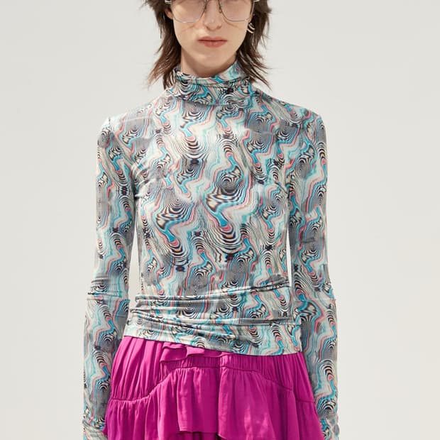 앤더슨벨 프린트 하이탑 XS Sherman Print Tight Top