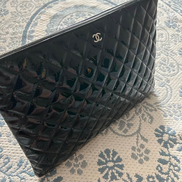 샤넬 블랙페이던트 여성 클러치