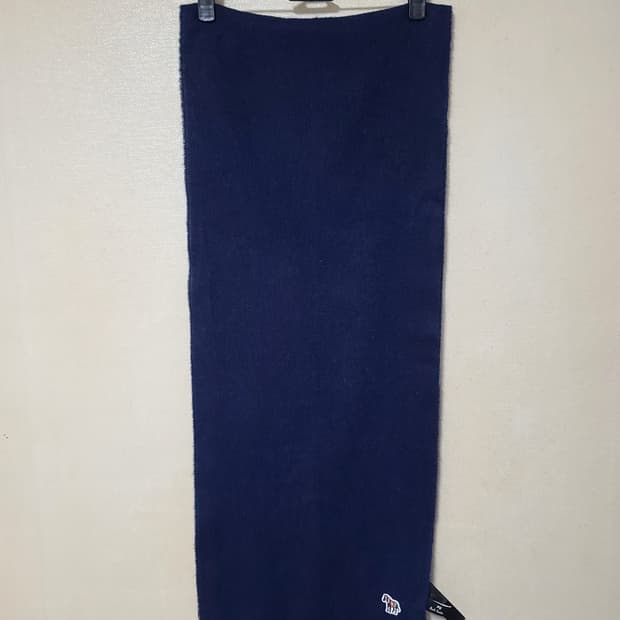 폴스미스 지브라 로고 램스울 머플러