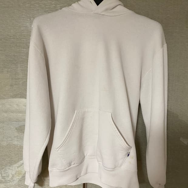 [M] 90s 빈티지 러셀 후드 화이트 USA