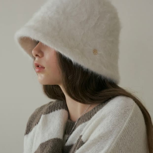 리올그 버킷 햇 모자 화이트