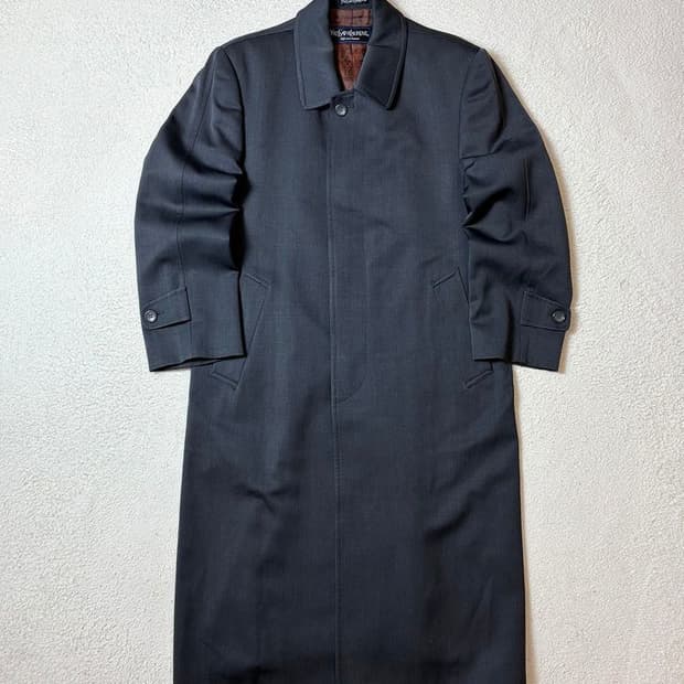 입생로랑 뿌르 옴므 YSL 00's 개버딘 롱 트렌치 코트 PN7458