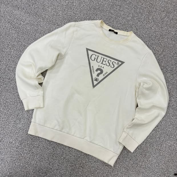 M 게스 기모 맨투맨 스웻셔츠 0317J