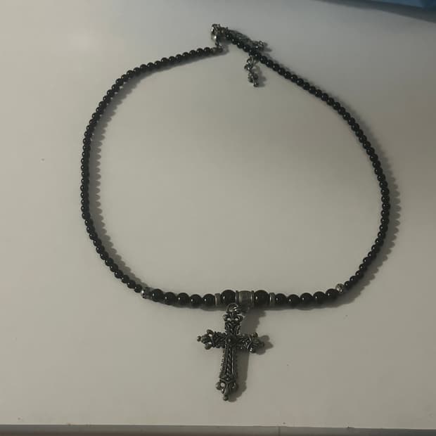 빈티지 십자가 목걸이