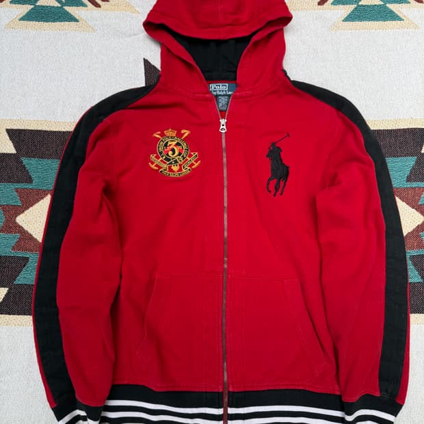 폴로랄프로렌 빅포니 후드 집업 M