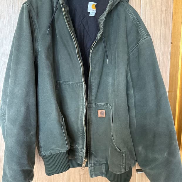 칼하트 j130 액티브 자켓 모스그린