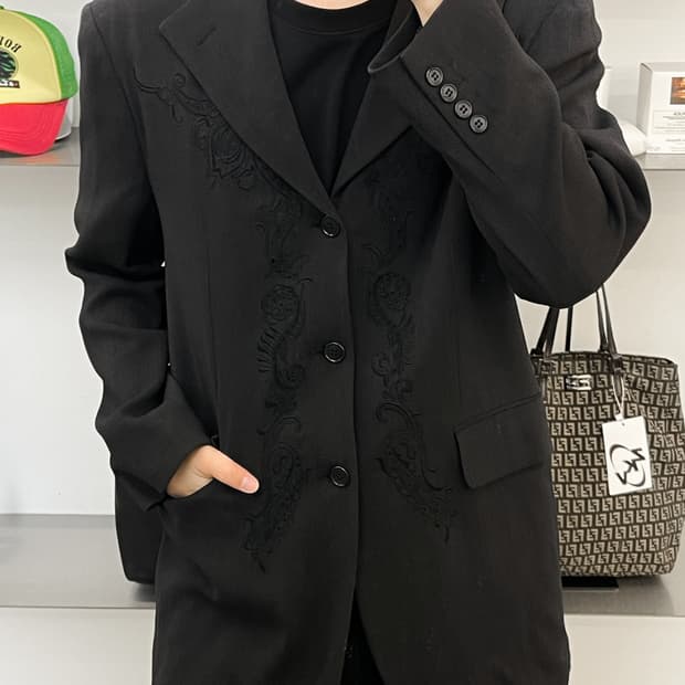 코니시 요시유키 90s 3B 웨스턴 울 블레이저