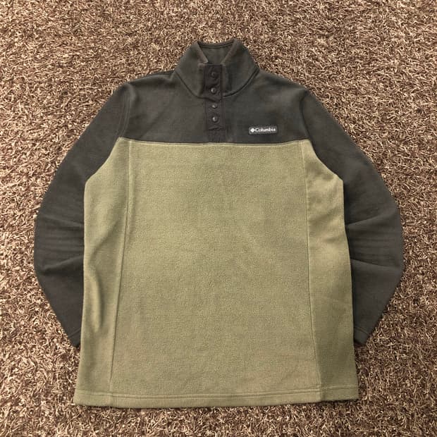 콜롬비아 플리스 스냅 투톤 풀오버
