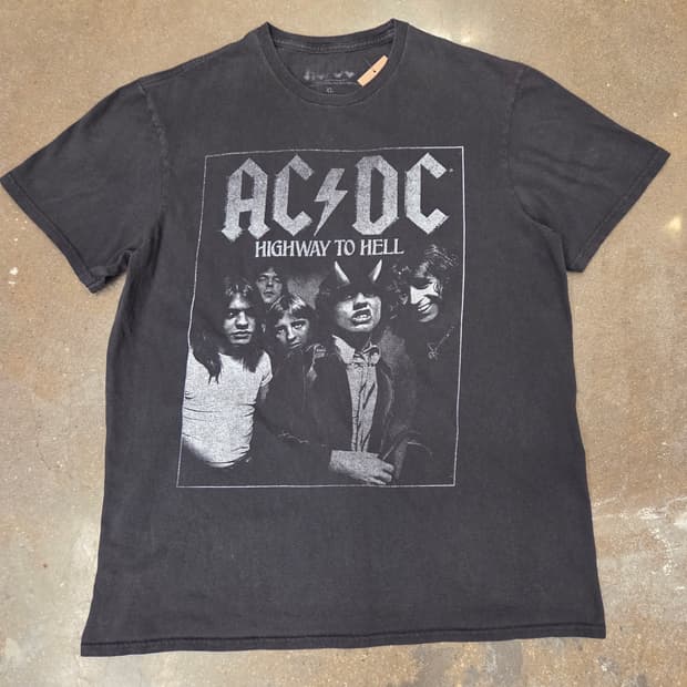 AC/DC 밴드티 하이웨이 투 헬 반팔 티셔츠