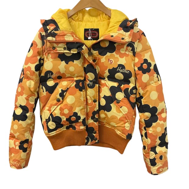 히스테릭 글래머 플라워 다운자켓