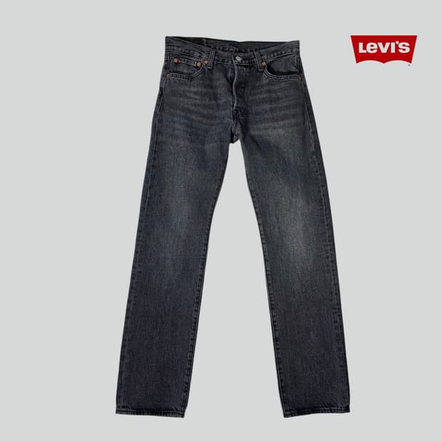 [W30L32]리바이스 501 블랙 흑청 데님팬츠