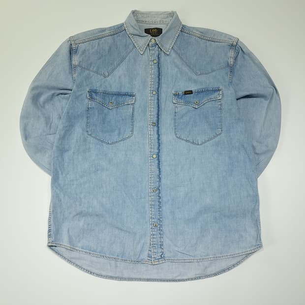 CL531 M 리 70s 웨스턴 유니온메이드 데님 셔츠 남방
