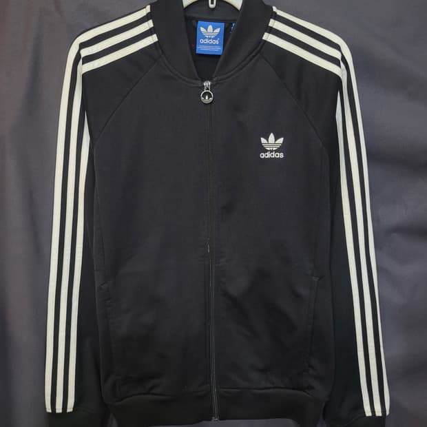 아디다스 불꽃 파이어버드 검흰 슈퍼스타 트랙탑 져지 