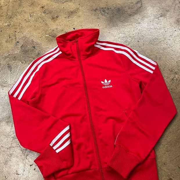 [정품/90] 아디다스 빨간색 져지 트랙탑 b14
