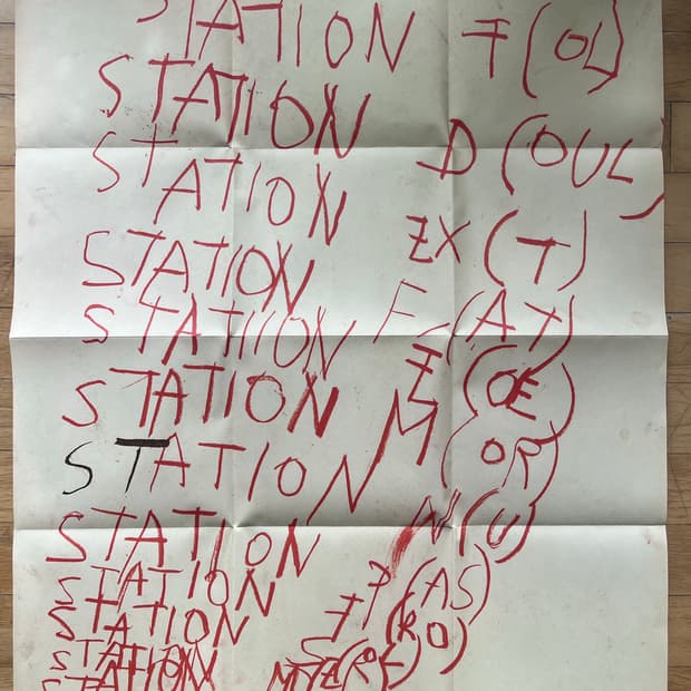 라프시몬스 마지막 컬렉션 친필싸인+초대장