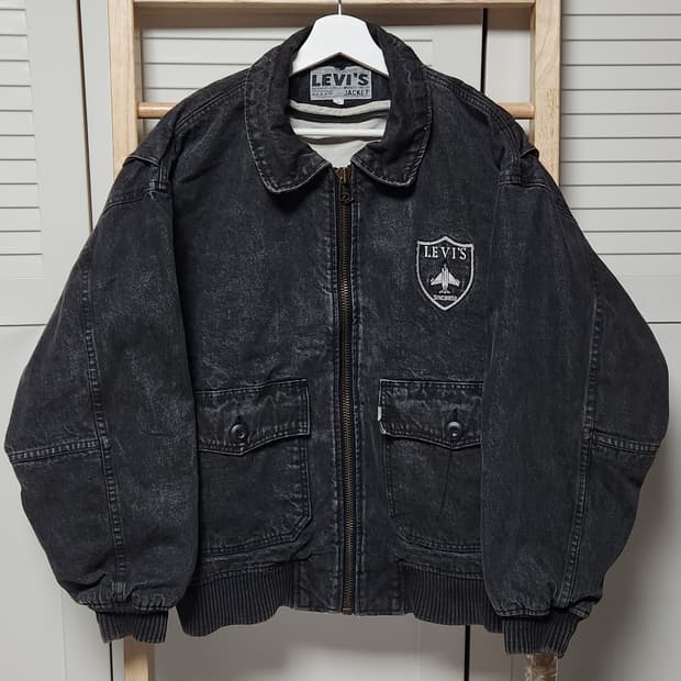 L 리바이스 90s 흑청 트리거 워크 자켓
