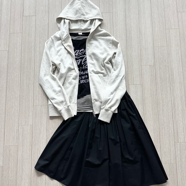 jpn 키치 러힙 펑크 괴짜 레이어드 코디세트