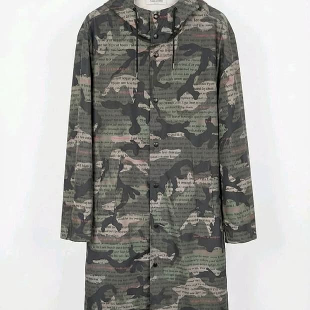🔥 VALENTINO 발렌티노 정품 남성 카모플라주 후드 롱코트[48]