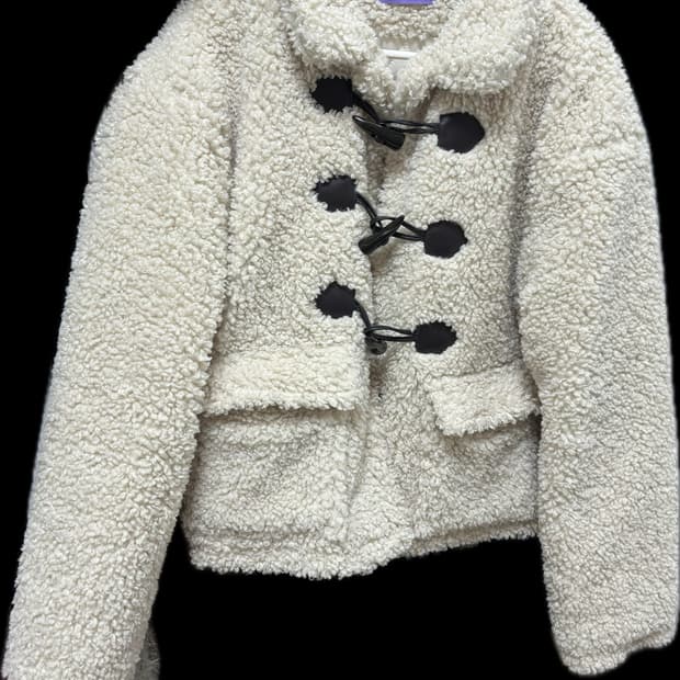 레터프롬문 더플뽀글이누빔코트 베이지