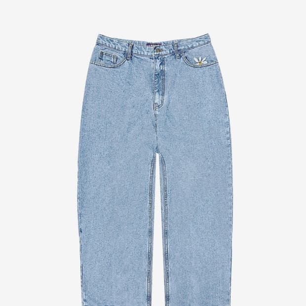 Smart Daisy Baggy Jeans (Light Indigo)