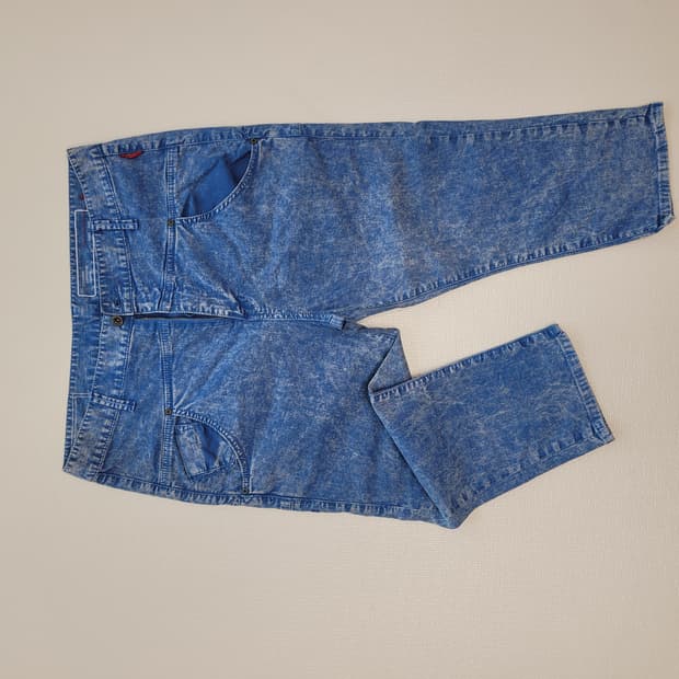 코데즈컴바인 남자 7부 워싱 청바지 34 블루