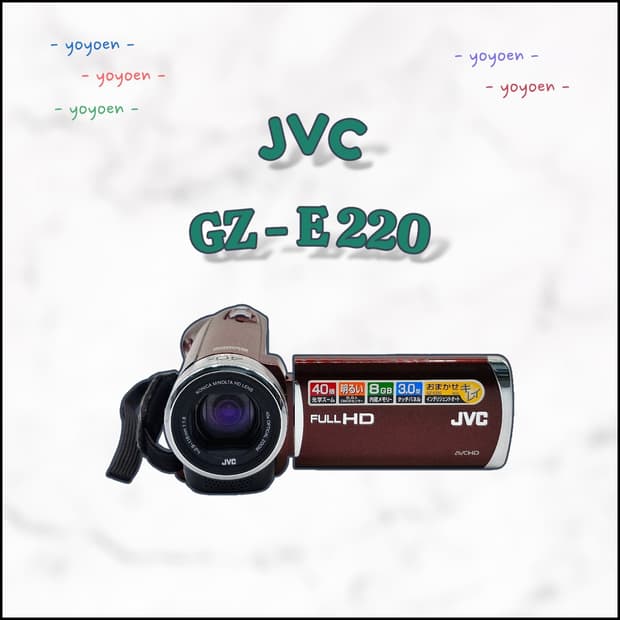 JVC GZ-E220 빈티지캠코더 [ 꾸미기 기능]