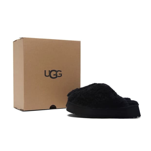 UGG 어그 컬리 퍼 플랫폼 슬라이드