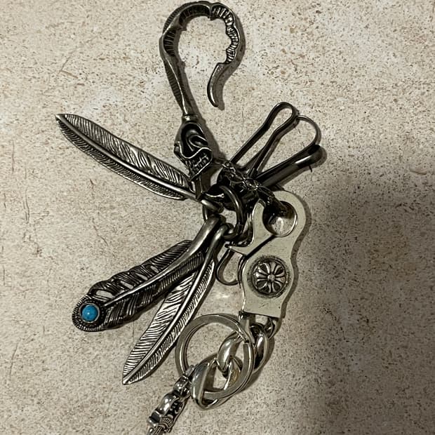 스컬 페더키링세트