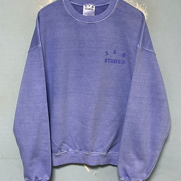 아이앱스튜디오 남자 맨투맨 피그먼트 오버핏 기모 L 100