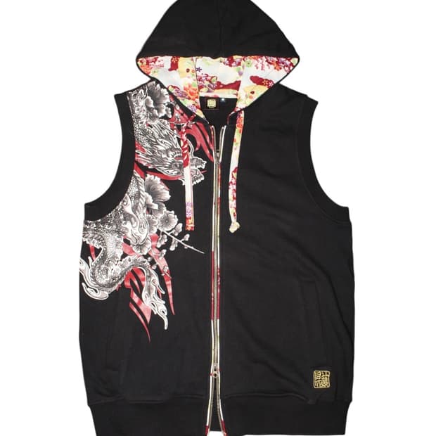 GUMU Oriental  2way Hood Zipup