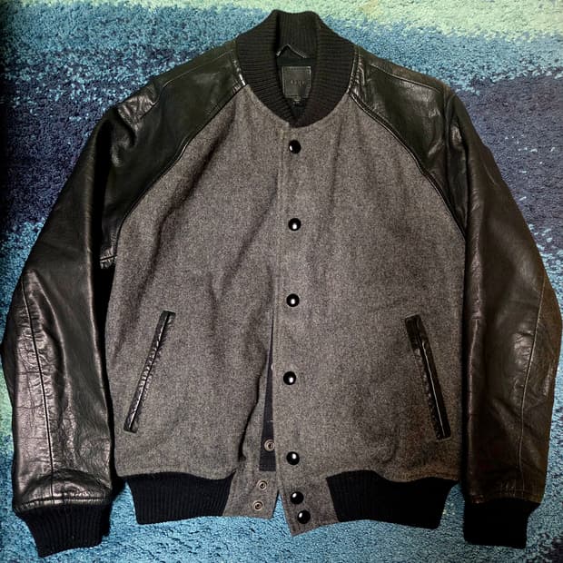 택포)GAP BUFFALO LEATHER SLEEVE BASEBALL