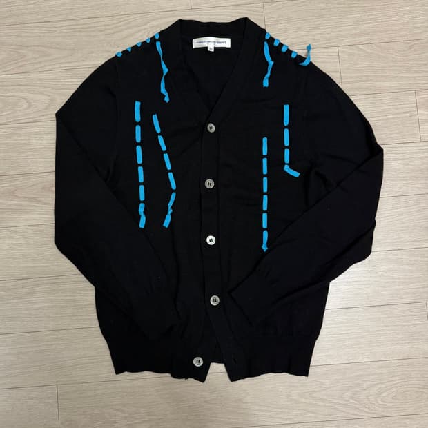 꼼데가르송 셔츠 가디건