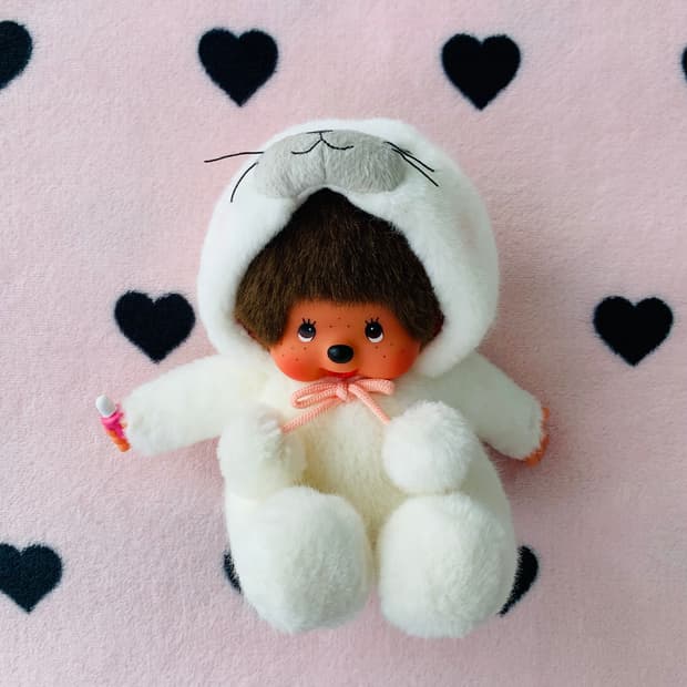 고전 빈티지 물범 몬치치 인형