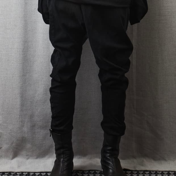 Julius Fw13 비대칭 드레이프 팬츠