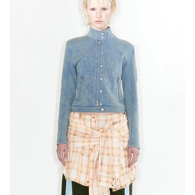 Open YY JERSEY BIKER JACKET (BLUE)