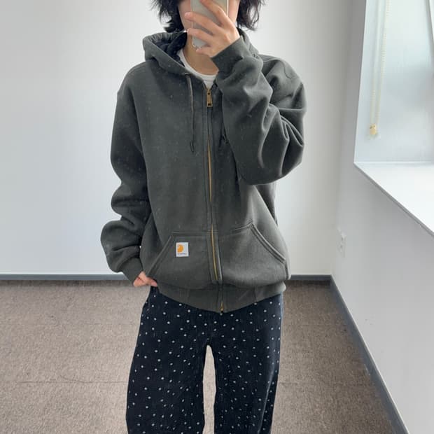 Carhartt 칼하트 다크 그린 후드집업 
