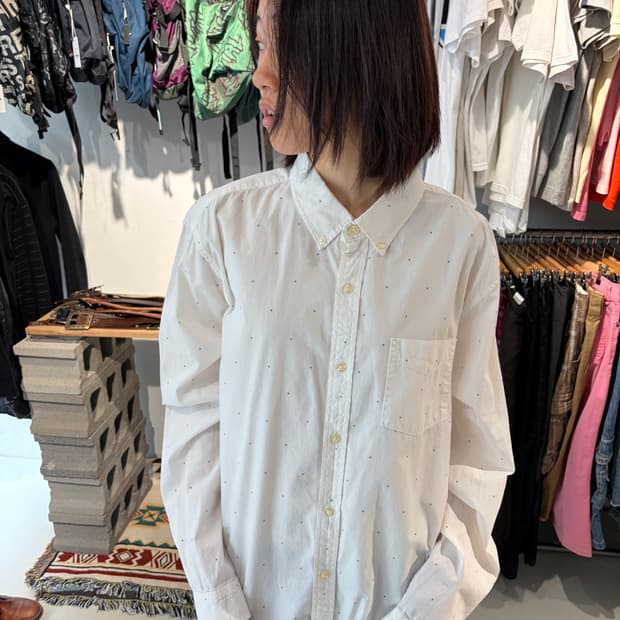 GAP 코튼 화이트 옥스포드 셔츠 XL