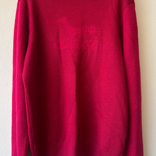 아다바트 adabat 남성  버건디레드 골프카라울니트

