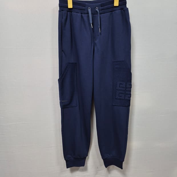 24년 지방시 네이비 로고 카고 조거팬츠 12y 25~26인치