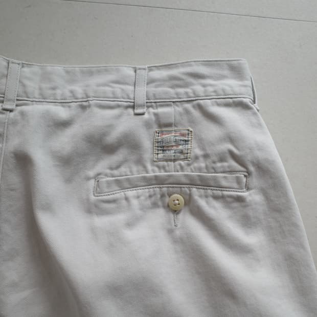 90s 폴로 랄프로렌 어센틱 사각탭 투턱 치노쇼츠