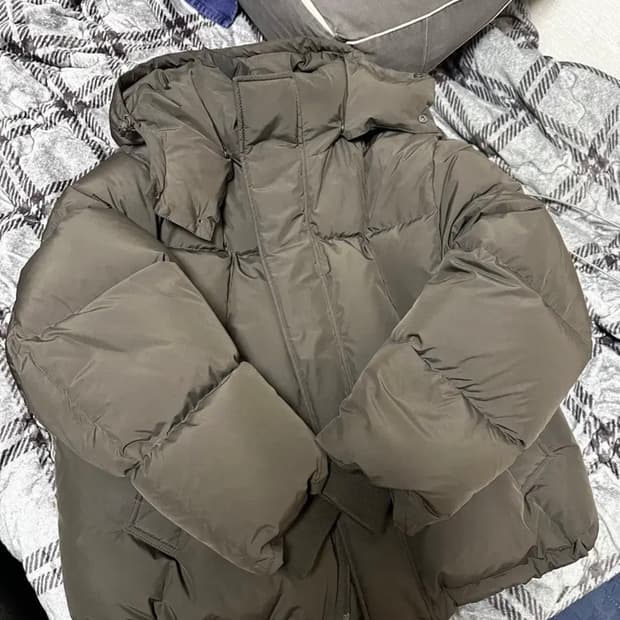 24FW 벨리에 크로스라인 후디스 구스다운 딥브라운 04 100size