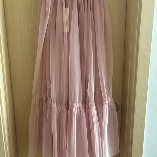 [새상품] ZARA 자라 핑크 롱 샤스커트