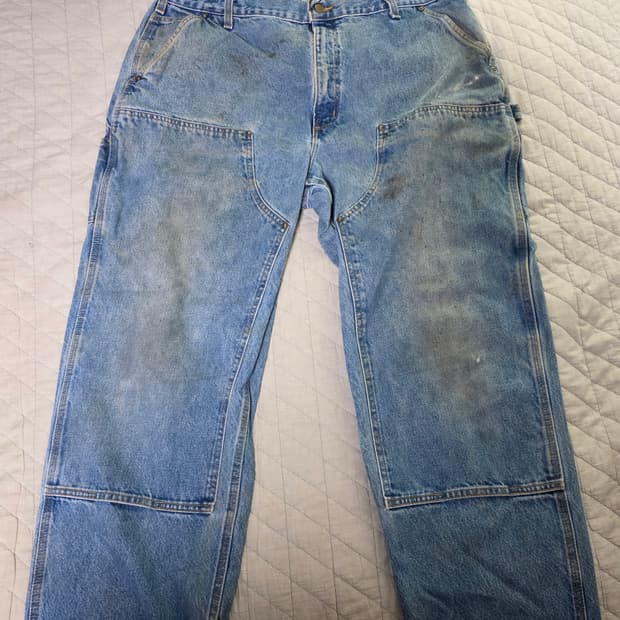 [42X32] 빈티지 칼하트 더블니 B73 DST 데님팬츠 B-12