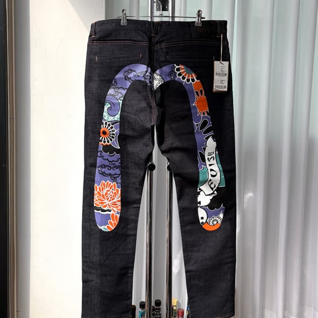 (새상품)[38인치]에비수 Evisu No.5 baggy 데님 팬츠