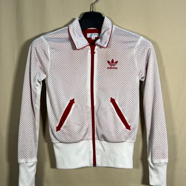 아디다스 레트로 크롭 메쉬 빅로고 져지 처분 