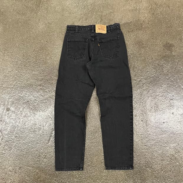 90s USA Levis550 오렌지탭 블랙진 (30“)